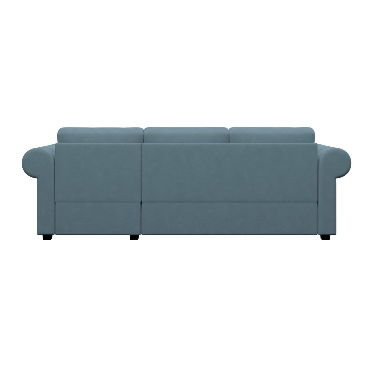Ecksofa Oslo Petrol B: 260 Cm - Petrol, ROMANTIK / LANDHAUS, Textil (260/85/155cm) - James Wood