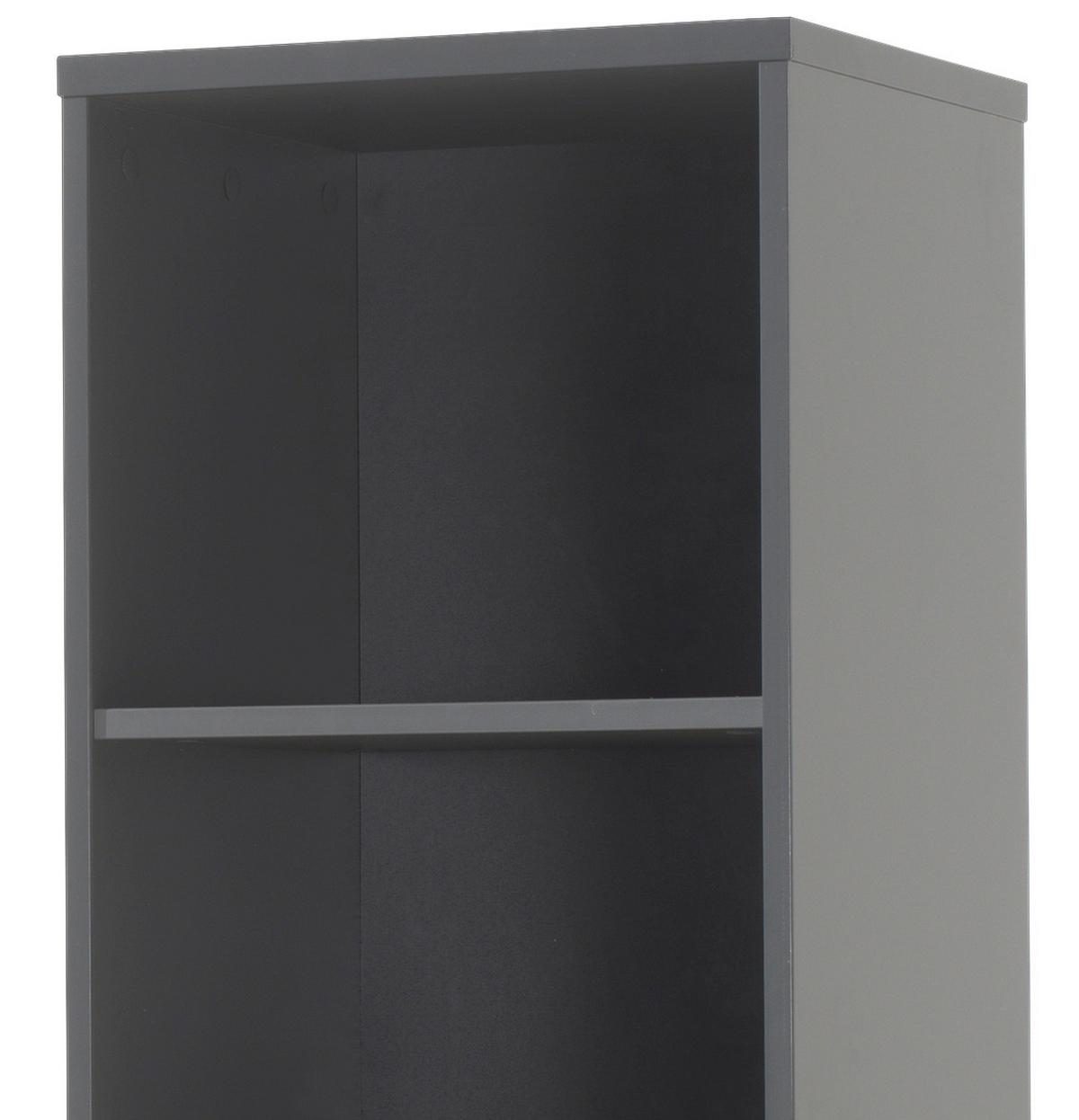 Regal London B: 45,5 Cm Anthrazit - Anthrazit, MODERN, Holzwerkstoff (45,5/195,2/45cm) - MID.YOU