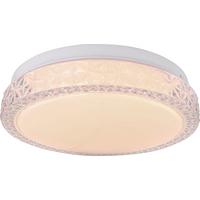 Led-deckenleuchte Monika Ø 20 Cm Rund - Weiß, Basics, Kunststoff/Metall (20/6,5cm) - Ondega