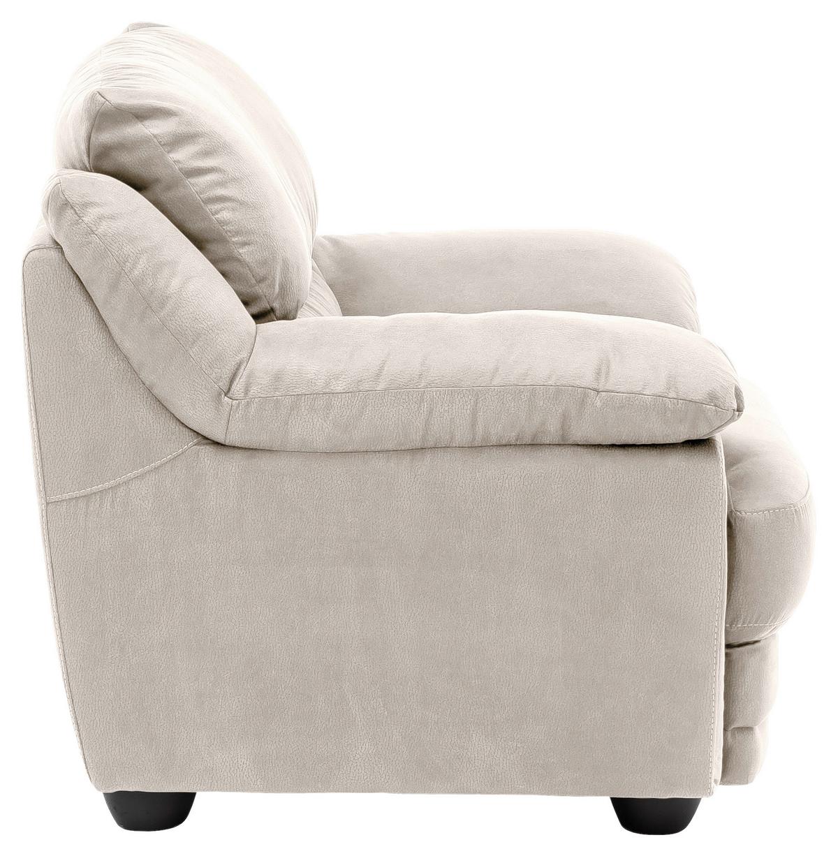 Polstersessel Nebolo Sandfarben - Sandfarben/Schwarz, Design, Textil (117/97/100cm) - Livetastic
