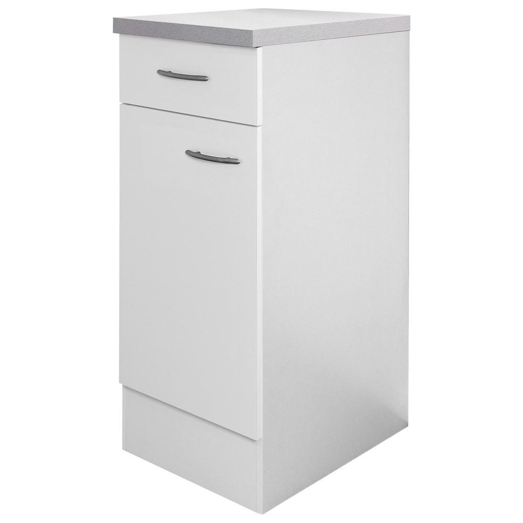 Küchenunterschrank Wito 30 Cm Weiß 1 Drehtür