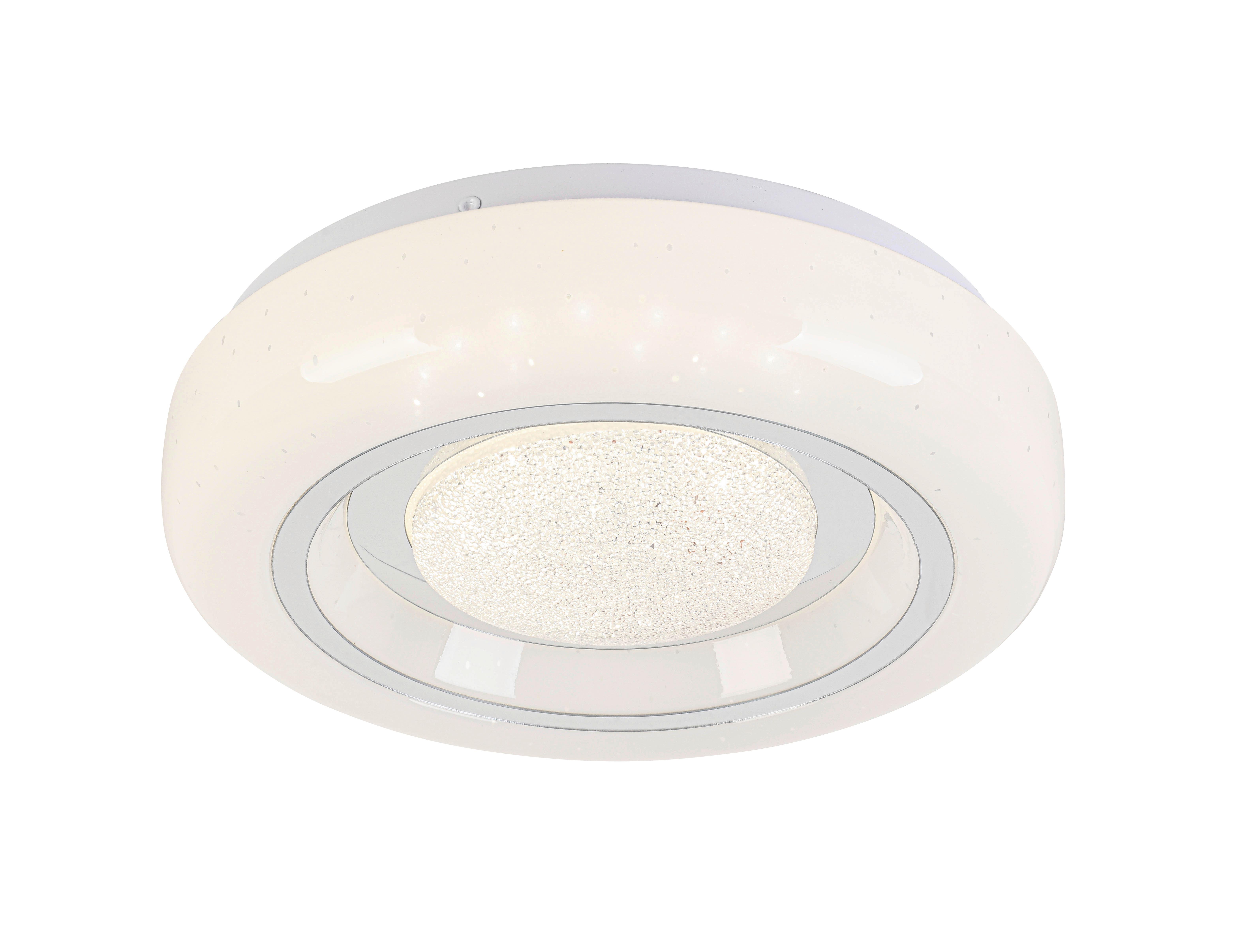 STROPNÍ LED SVÍTIDLO ALI - bílá/barvy chromu, Moderní, kov/plast (26/5,5cm) - Mömax