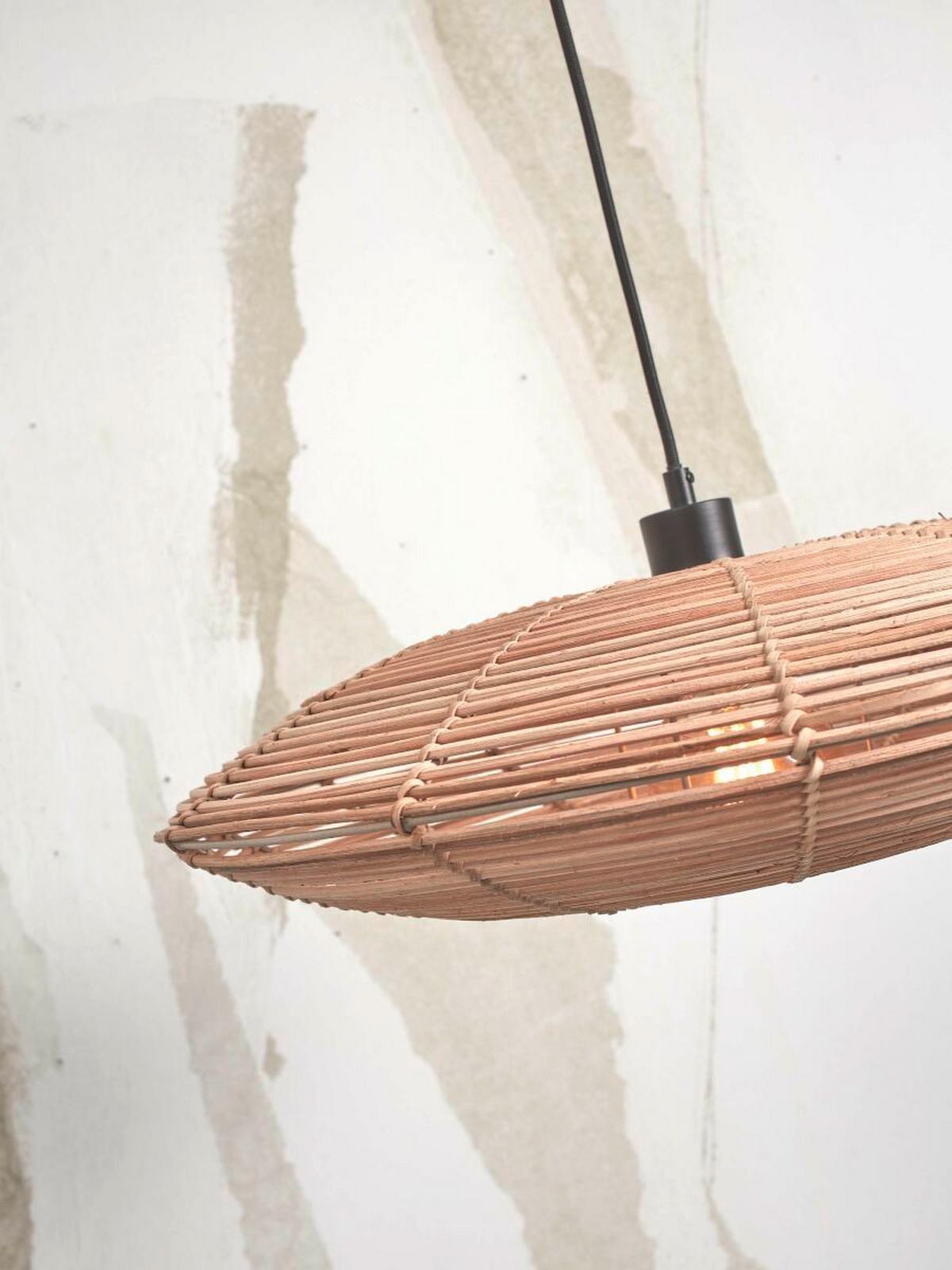 Hängeleuchte Tanami/H/5514/N - Naturfarben, Trend, Holz (55/55/14cm) - Good & Mojo