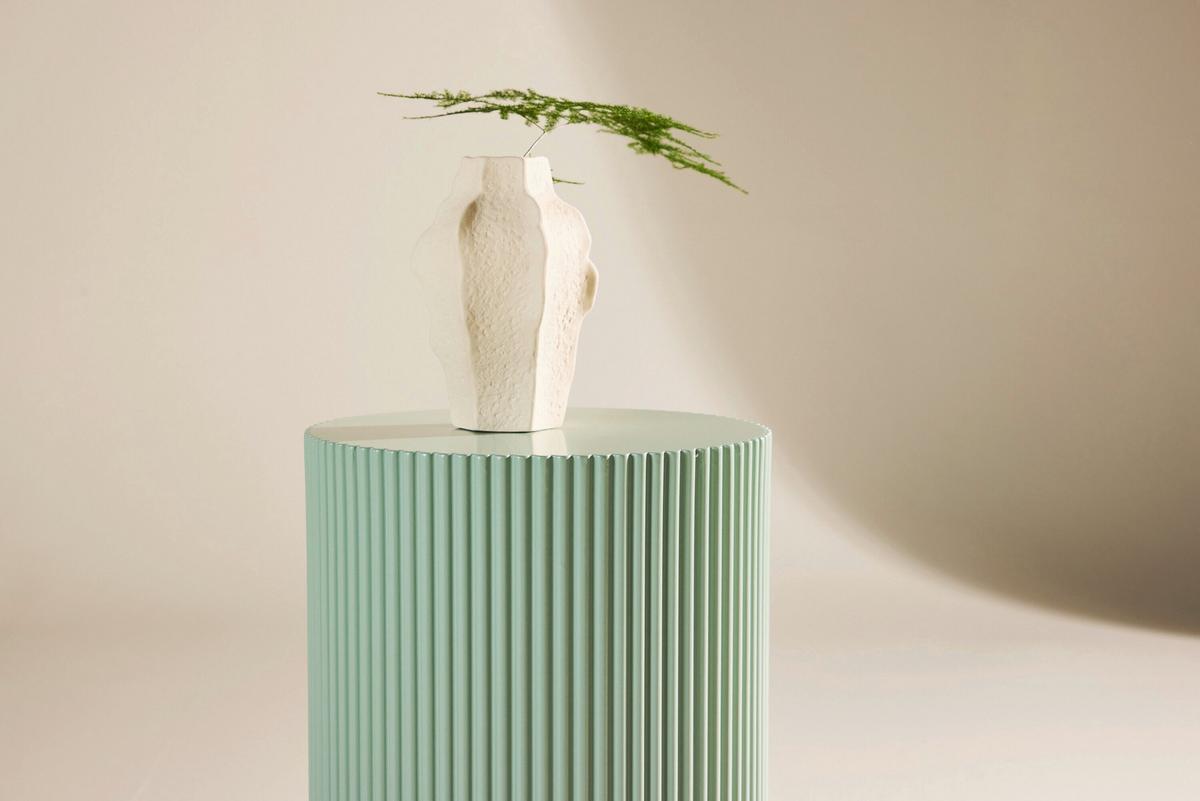 Beistelltisch Lenox Hellgrün DxH: 30,5x50 cm - Hellgrün, MODERN, Holz (30,5/50cm) - Livetastic