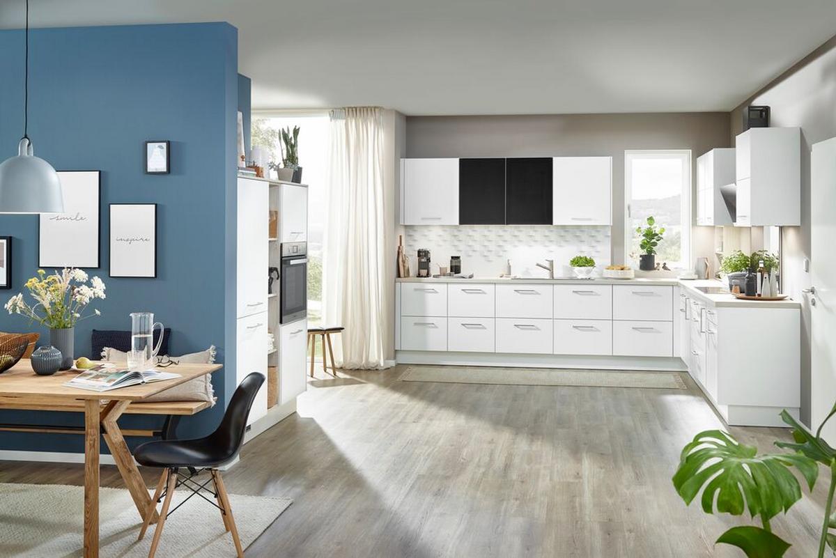 Einbauküche Ip3150 Frei Planbar Modernes Design - Anthrazit/Weiß, MODERN, Holzwerkstoff - Impuls