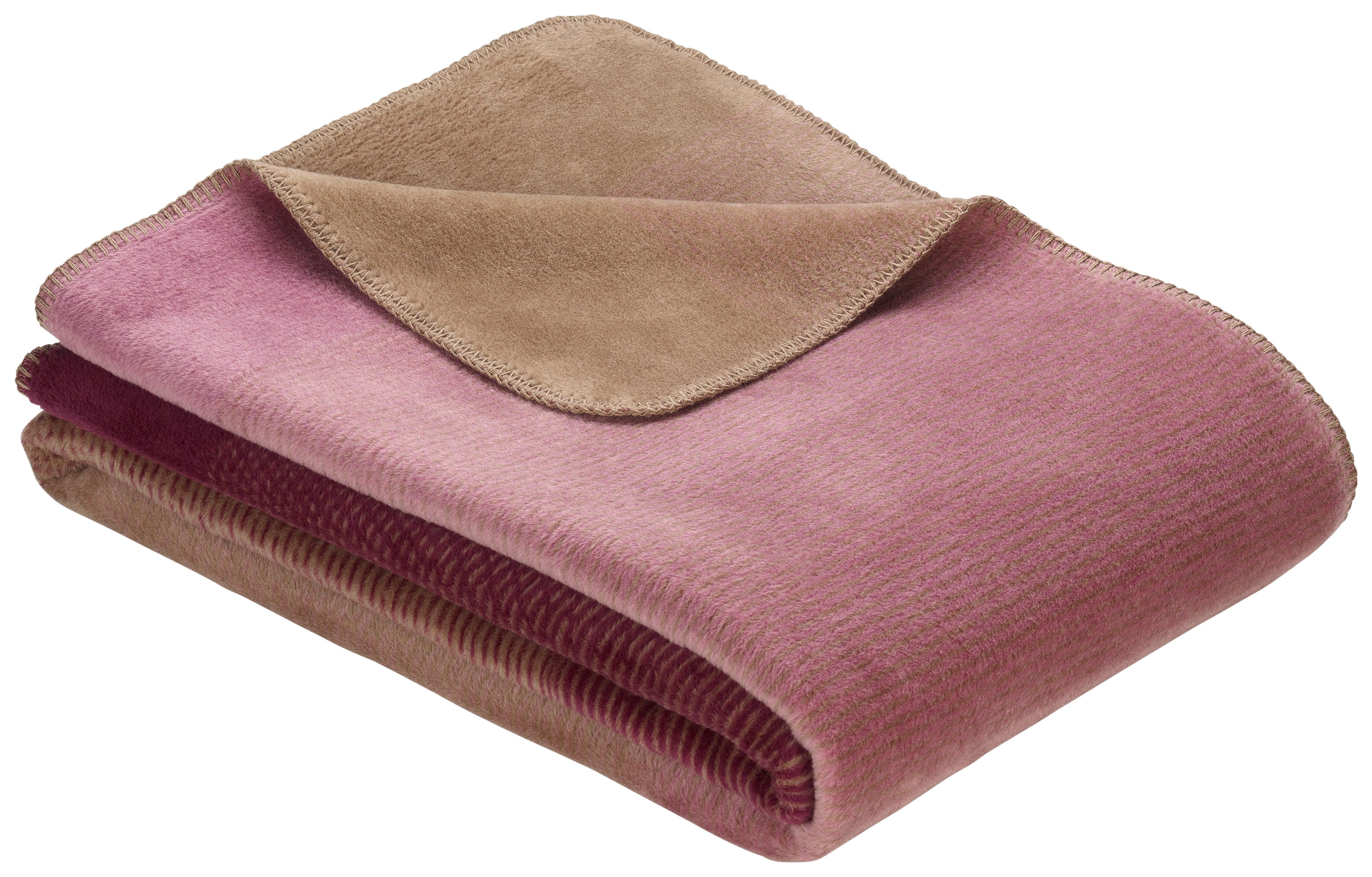 Kuscheldecke Toronto Lila/ Violett 150x200 cm Streifen - Lila/Violett, KONVENTIONELL, Textil (150/200cm) - Ibena