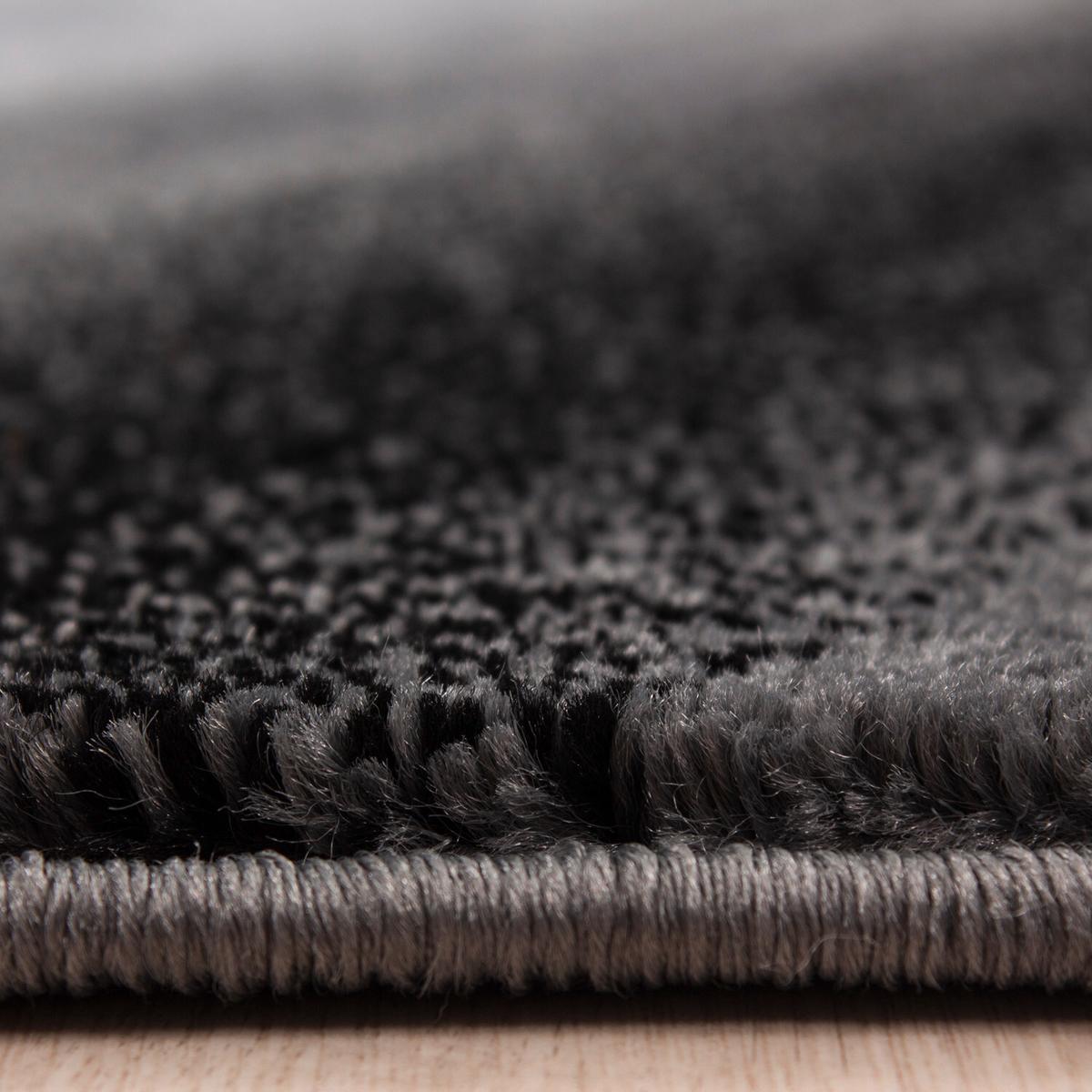 Flachwebteppich Miami - Schwarz, Design, Textil (140/200cm) - Novel