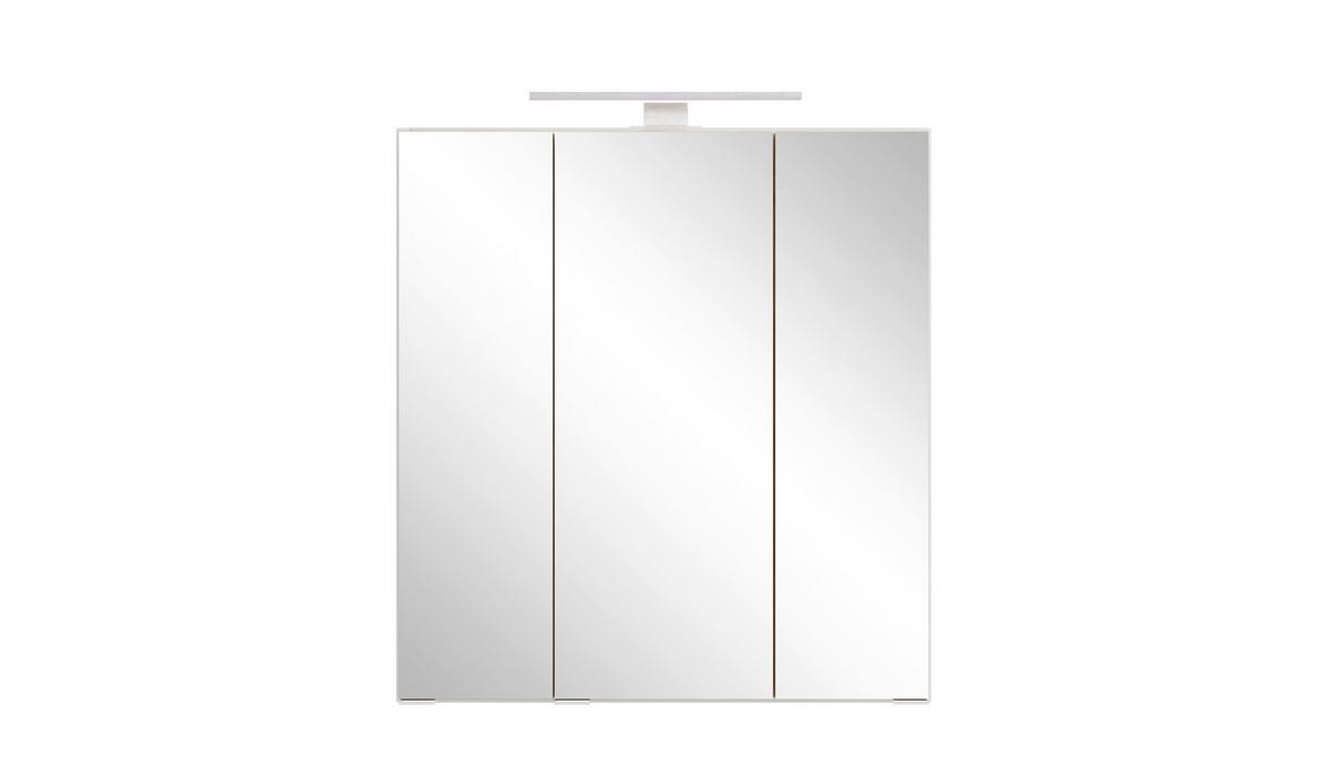 SPIEGELSCHRANK Verona Weiß B: 60cm - Weiß, Trend, Glas/Holzwerkstoff (60/64/20cm) - Held