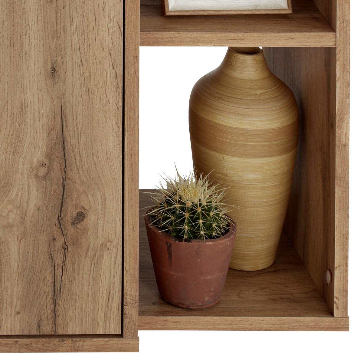 Kommode B 150cm Tom, San Remo Eiche Dekor/weiß - Eichefarben/Silberfarben, MODERN, Holzwerkstoff (150/105/40cm)