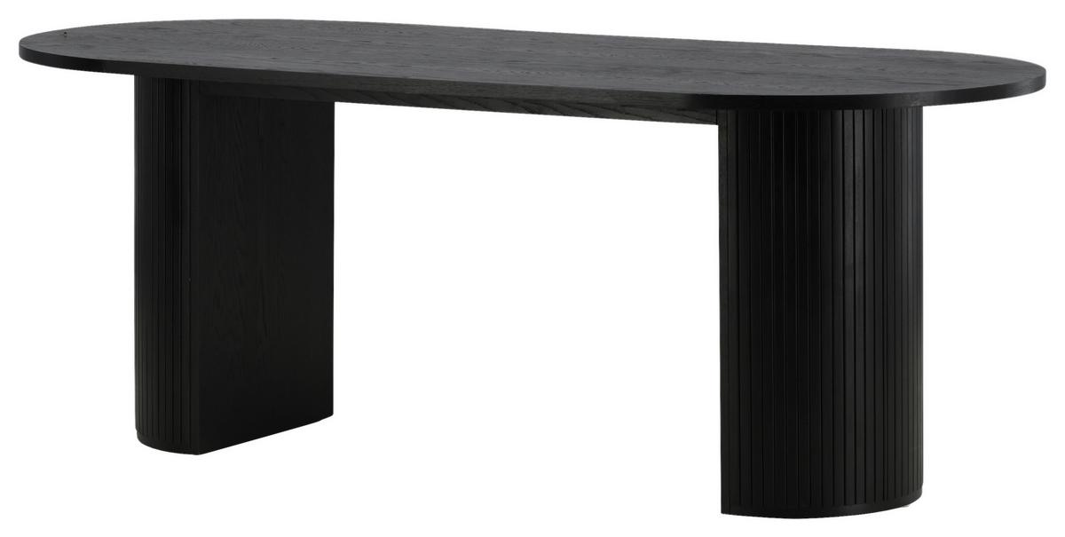 Esstisch Bianca - Schwarz, Design, Holz/Holzwerkstoff (200/90/75cm) - Livetastic