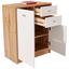 Komoda 4-you New Yuk04 - farby dubu/biela, Moderný, kompozitné drevo (74/85,4/34,6cm) Komoda 4-you New Yuk04 - farby dubu/biela, Moderný, kompozitné drevo (74/85,4/34,6cm)