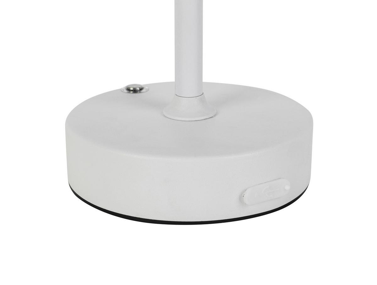 NABÍJATEĽNÁ STOLNÁ LAMPA JUMI - biela, Modern, plast (12/20cm) - Mömax