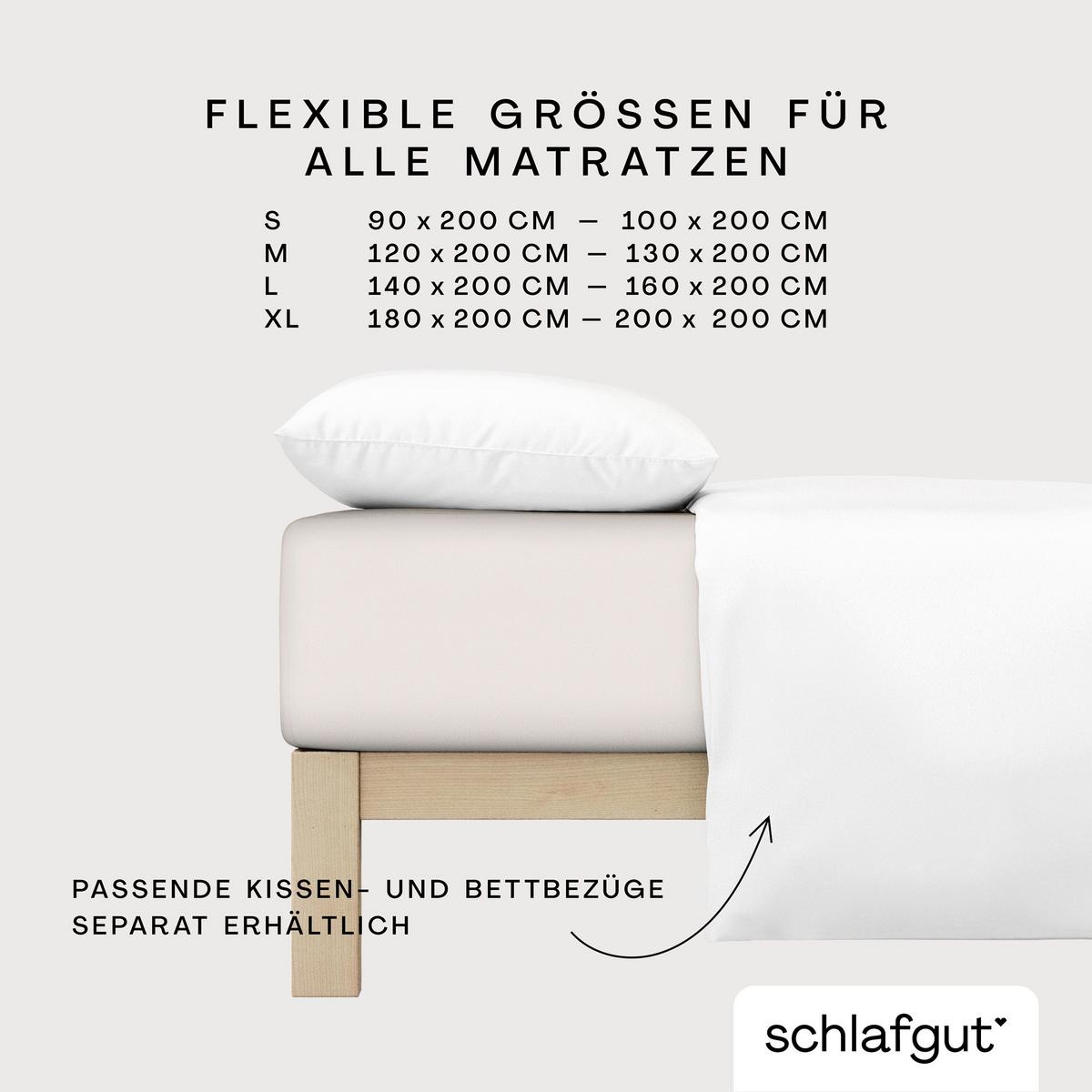 Spannleintuch Frottee Beige 100x200 cm - Beige, Basics, Textil (100/200cm) - Schlafgut