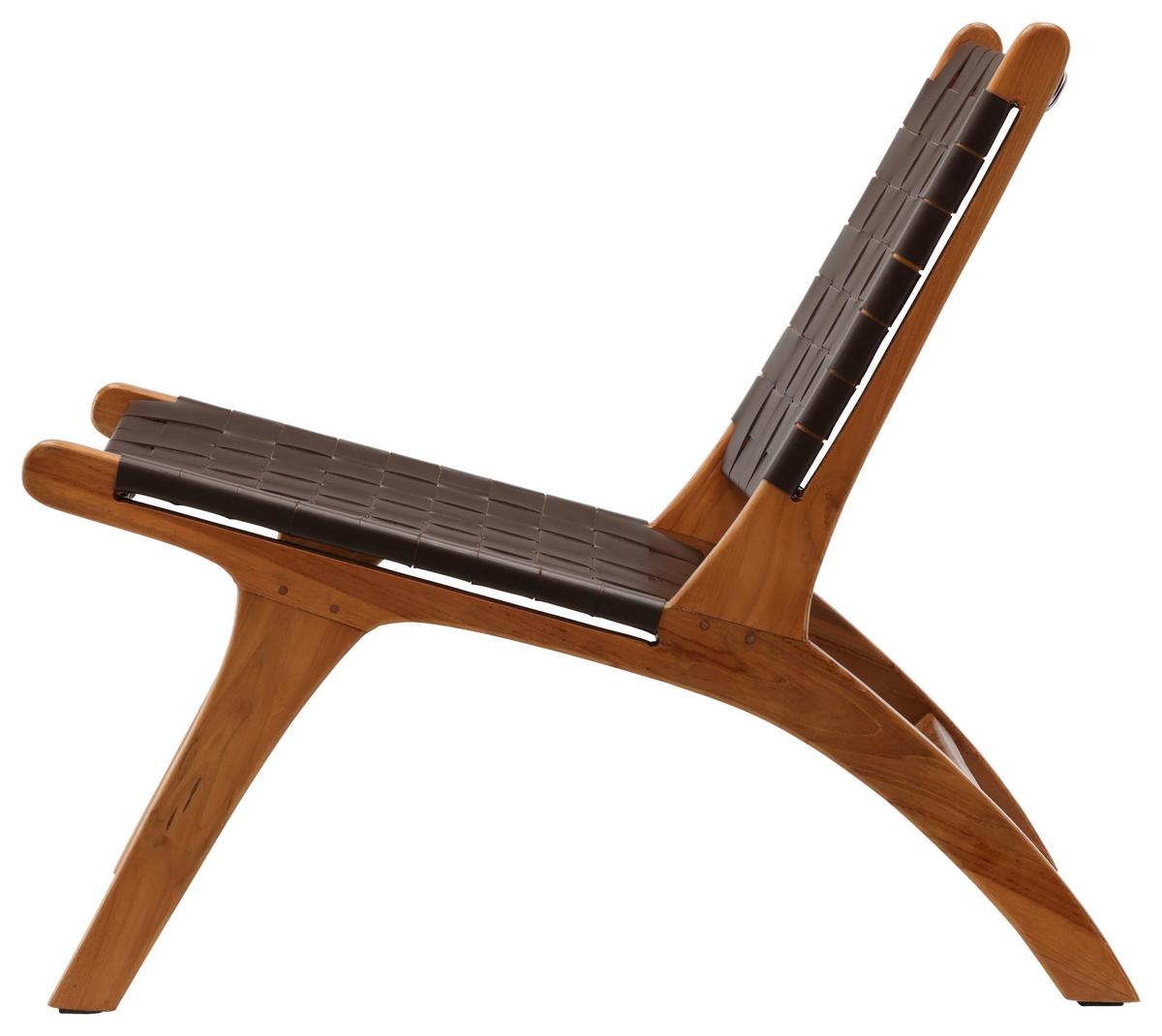 Sessel Rike - Braun, Design, Holz/Textil (65/69/77cm) - Livetastic