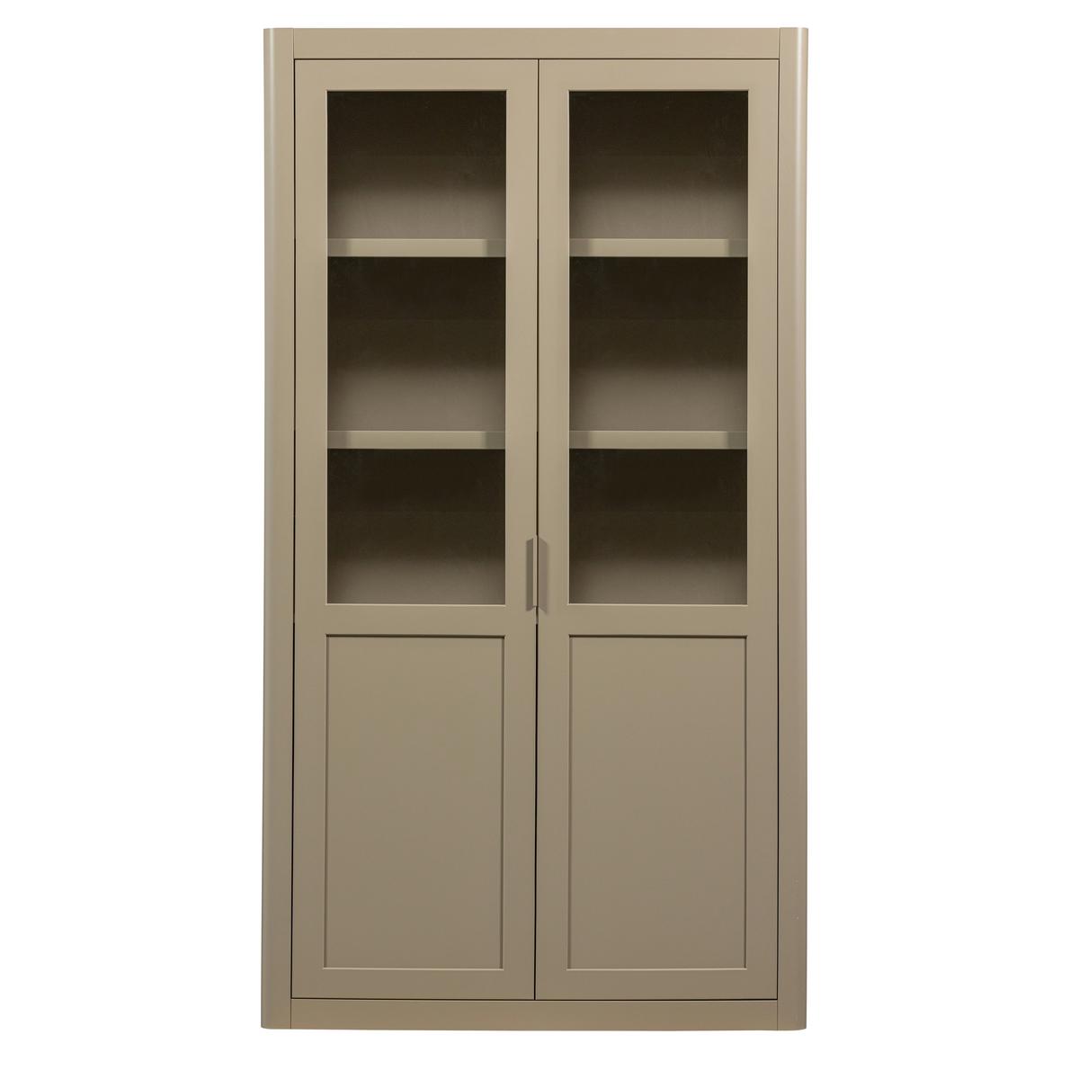 Vitrine Gunnar Schlammfarben B: 120 cm - Schlammfarben, Design, Holz (120/217/48cm) - Livetastic