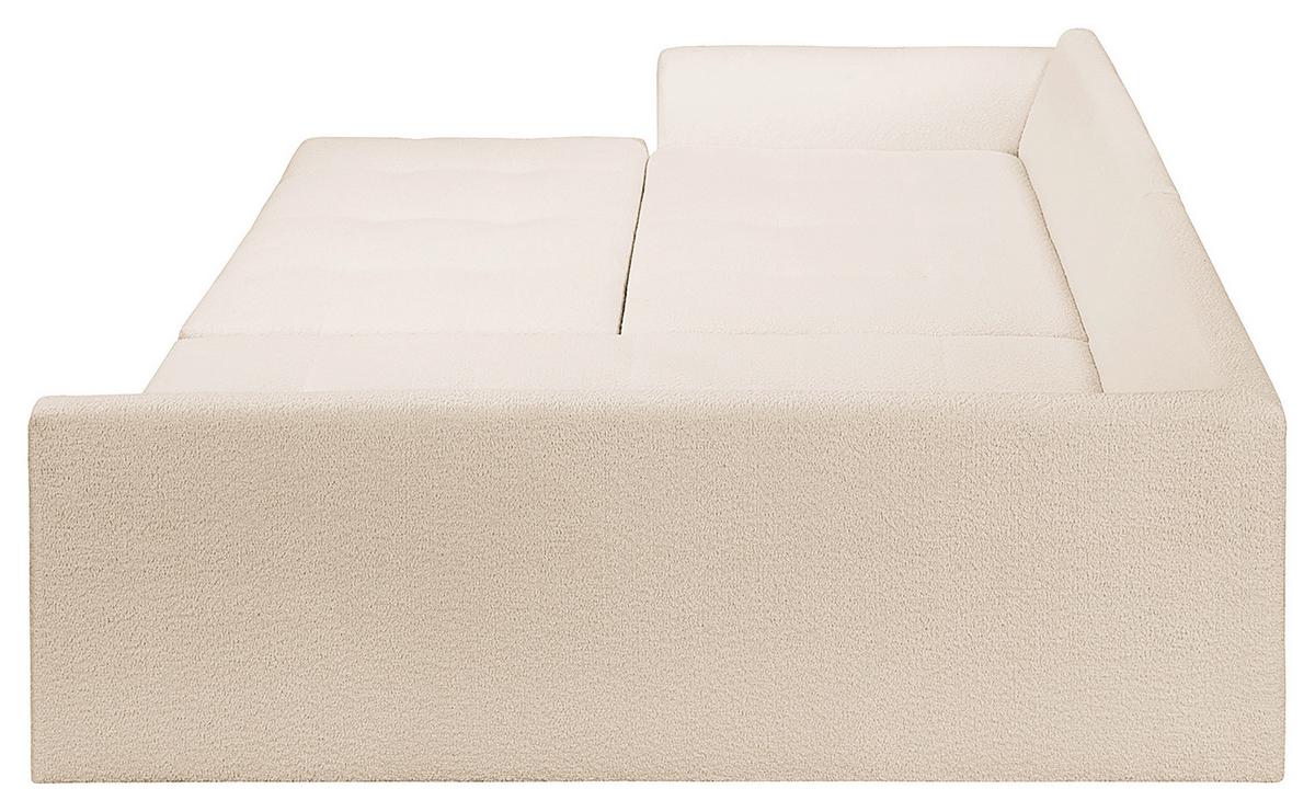 Ecksofa Ariella Weiß S: 231x161 cm - Naturfarben/Weiß, Design, Textil (231/161cm) - Livetastic
