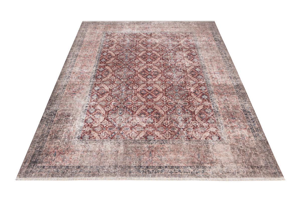 Vintage-Teppich My Maurea 780 - Rot, Basics, Textil (75/150cm) - Obsession