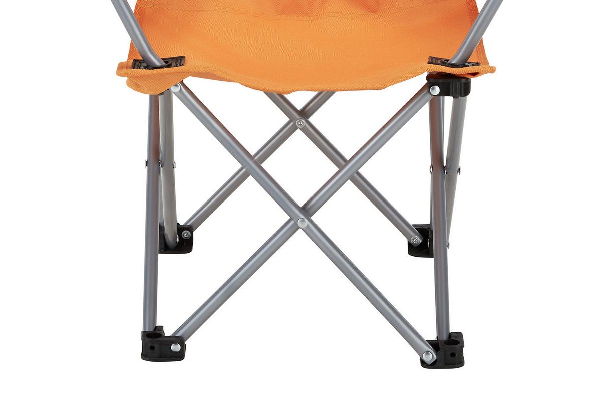 Kindersessel Linda Orange Löwe Stahl/textil Klappbar - Orange, KONVENTIONELL, Textil (59/65/33cm) - BUNINO
