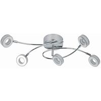 Led-deckenleuchte Vinola - Chromfarben, Design, Kunststoff/Metall (68/30/20cm)