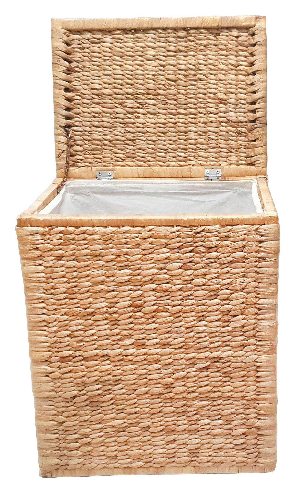 Koš na prádlo Max, 53l - přírodní barvy, Romantický / Rustikální, textil/přírodní materiály (38/52/27cm) - Zandiara