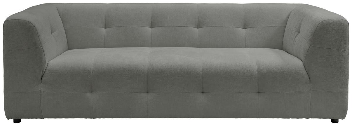 2,5-sitzer Velice, Graubraun B: 218 Cm - Graubraun/Schwarz, Design, Textil (218/72/95cm) - Livetastic