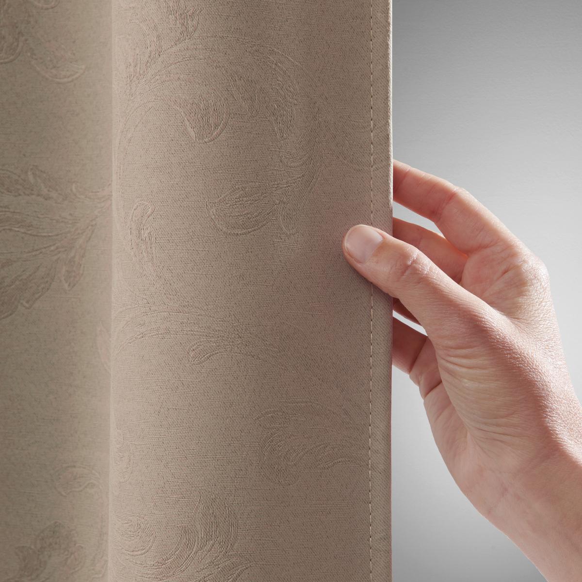 ZATEMŇOVACÍ ZÁVĚS ALVA - šedohnědá, Moderní, textil (140/245cm) - Premium Living