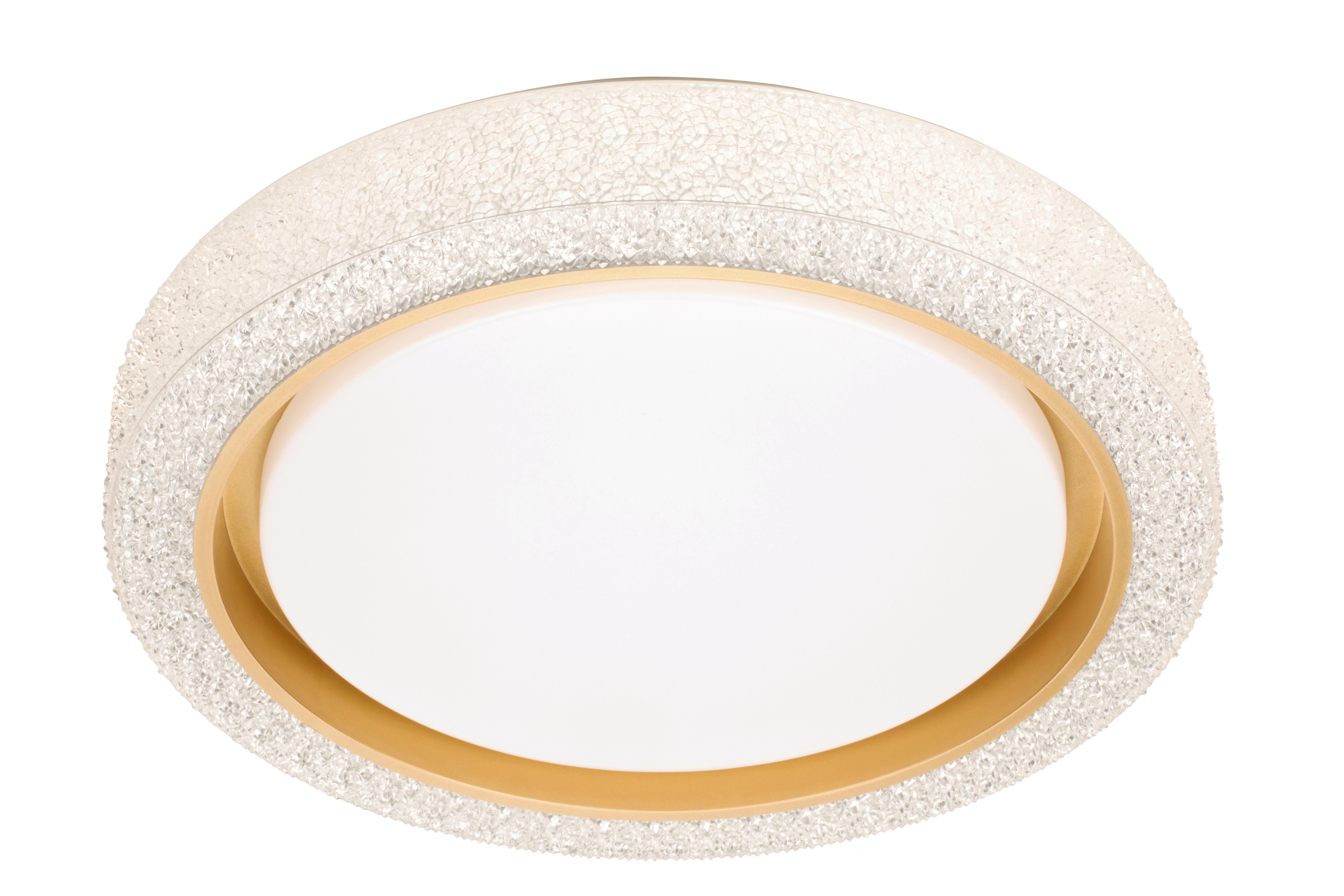 STROPNÉ LED SVIETIDLO KIT - biela/zlatá, Konventionell, kov/plast (40cm) - Mömax