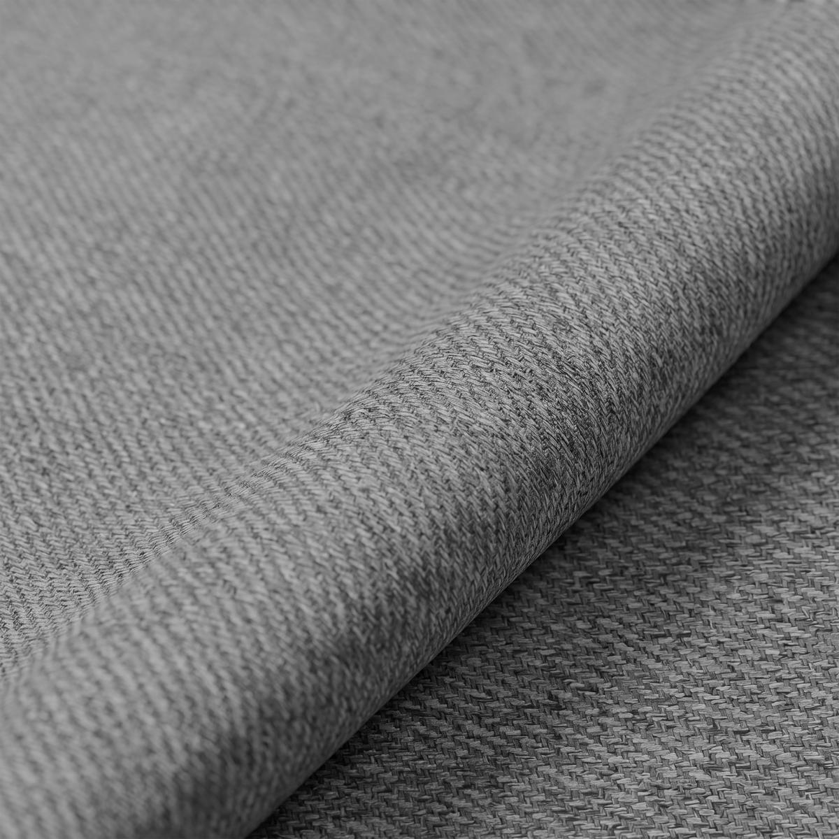 Eckbank Leipzig Webstoff dunkelgrau, 125x165cm - Dunkelgrau/Eiche Artisan, ROMANTIK / LANDHAUS, Holzwerkstoff/Textil (125/165cm)