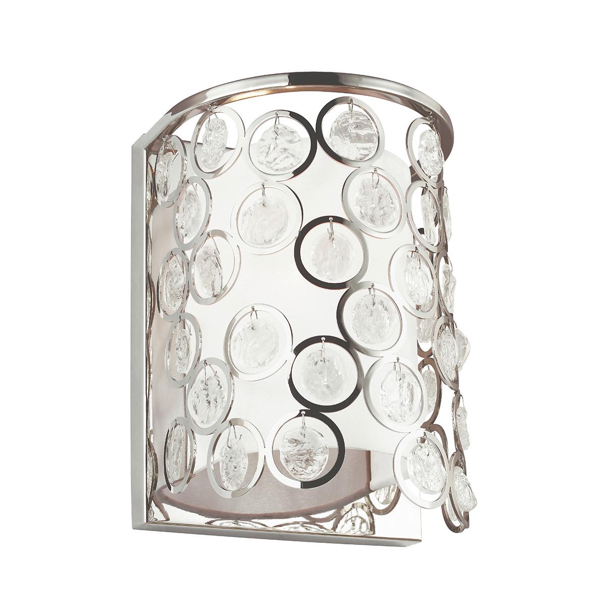 Wandleuchte Fe-Lexi1 - Nickelfarben, KONVENTIONELL, Metall (19.1/33/15.2cm) - Elstead Lighting