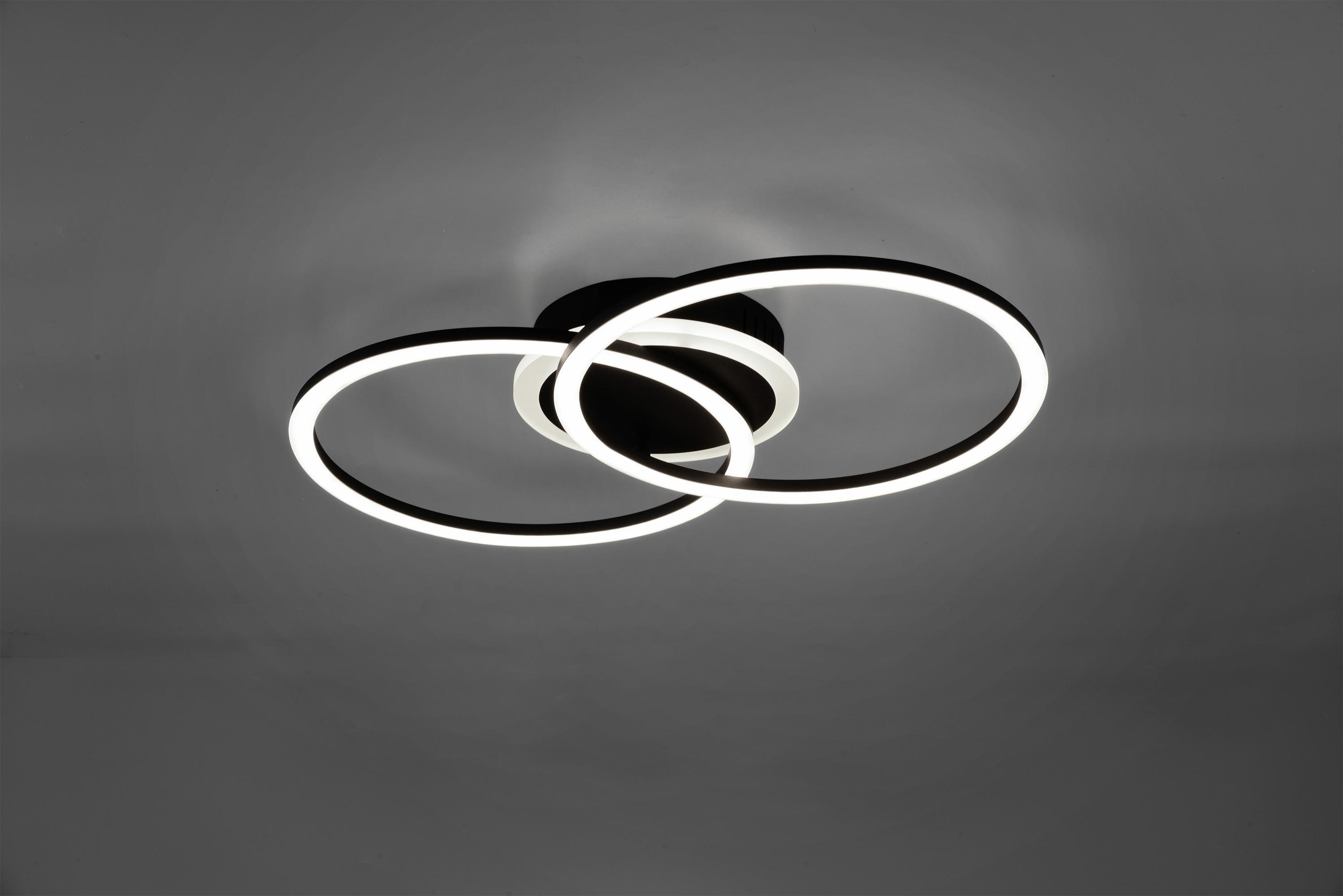 Led-deckenleuchte R62783132 Venida - Schwarz/Weiß, Design, Kunststoff/Metall (50/30/7,5cm)