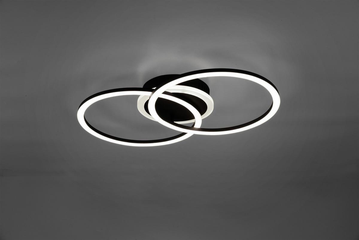 Led-deckenleuchte R62783132 Venida - Schwarz/Weiß, Design, Kunststoff/Metall (50/30/7,5cm)