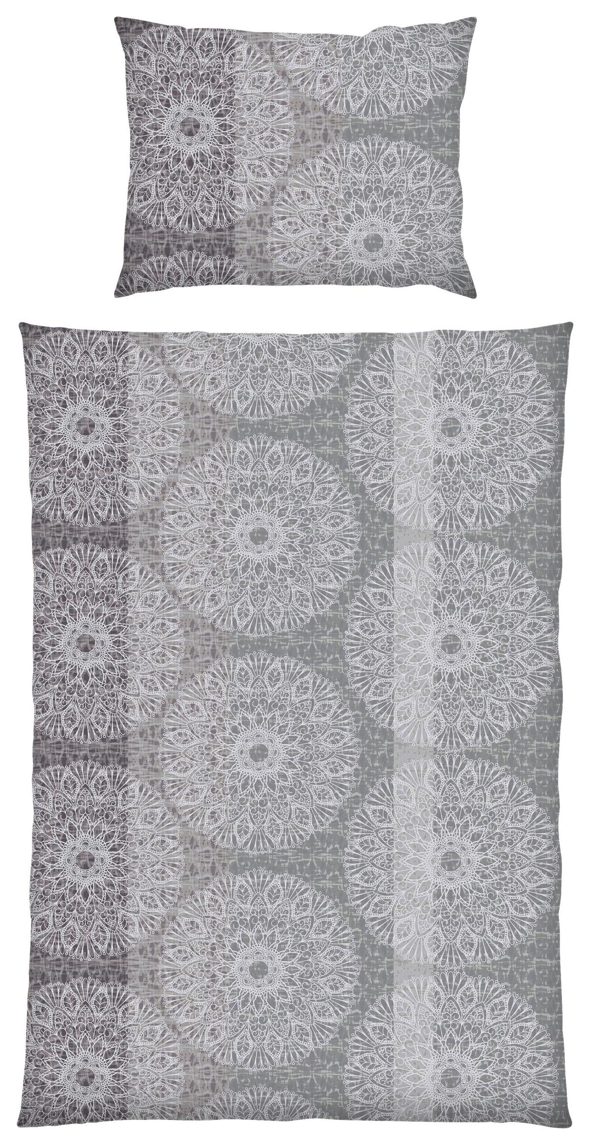 Bettwäsche Susi - Taupe/Grau, KONVENTIONELL, Textil - Ondega