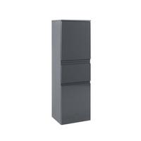 Midischrank Mit Soft-Close Cardiff 40cm, Graphit Dekor - Graphitfarben, Design, Holzwerkstoff (40/130/35cm) - Held