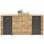 Kommode Uno - Eichefarben/Grau, MODERN (177/80/40cm) Kommode Uno - Eichefarben/Grau, MODERN (177/80/40cm)