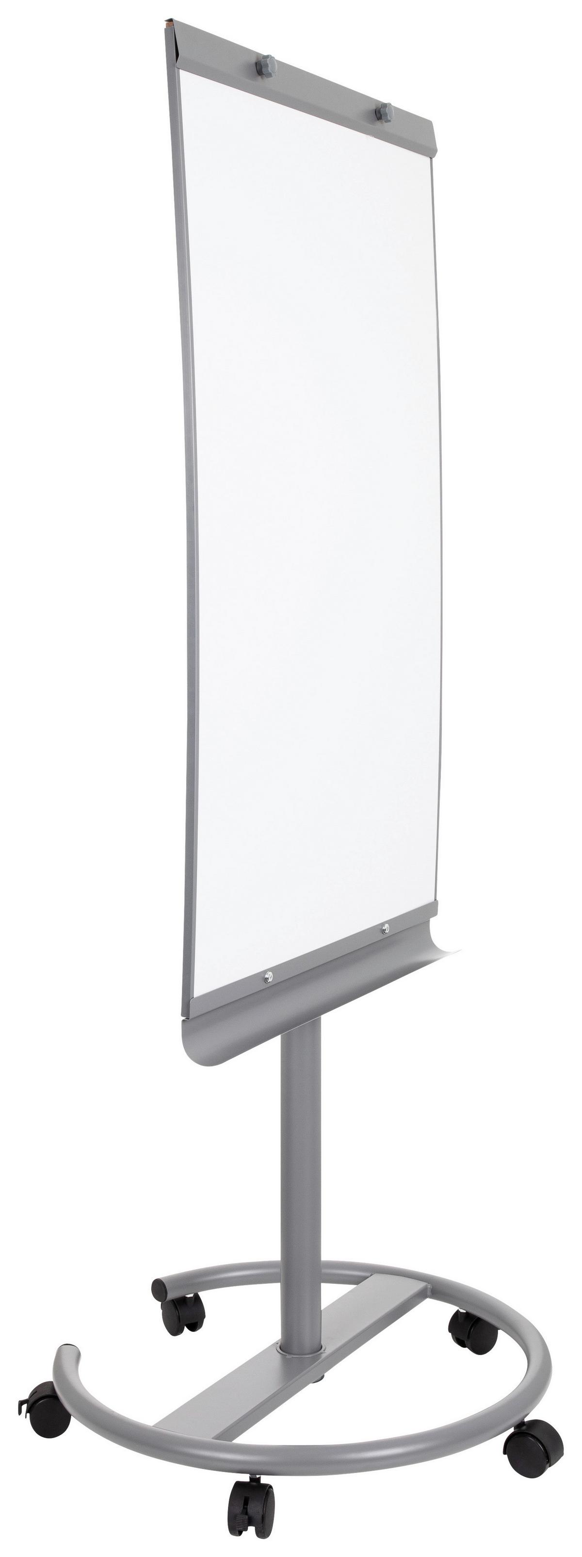 Whiteboard Multiboard - Silberfarben/Weiß, Basics, Kunststoff/Metall (65,5/133-190/60cm) - MID.YOU