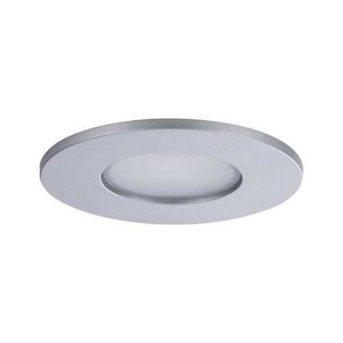 LED-Deckenleuchte Ø 9 cm 3er-Set Chromfarben Rund - Chromfarben, Basics, Kunststoff (9cm) - Paulmann