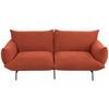 Sofa Honey - Terracotta/Schwarz, Trend, Textil (185/77/83cm) - P & B