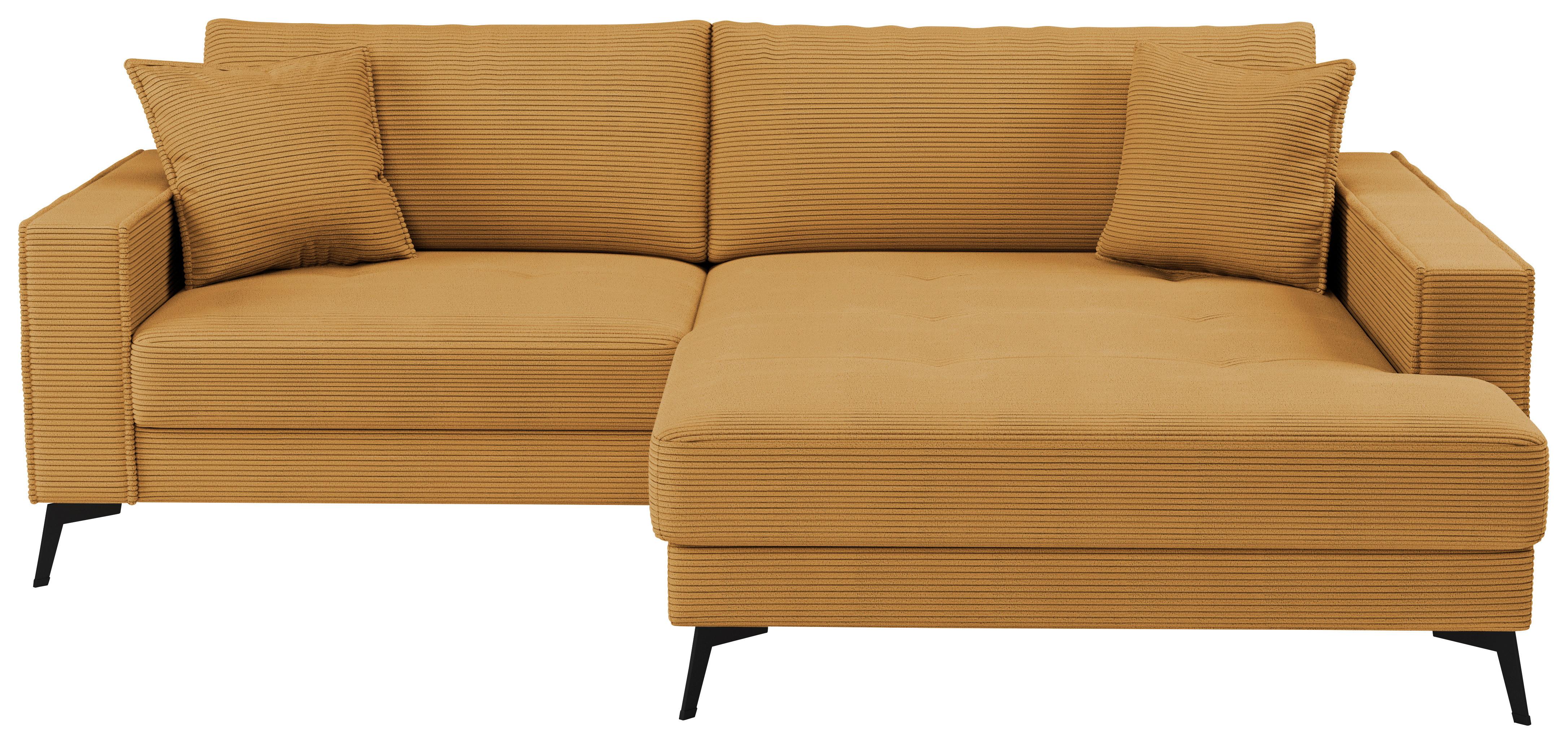 Ecksofa Ted Senfgelb S: 228x174 cm