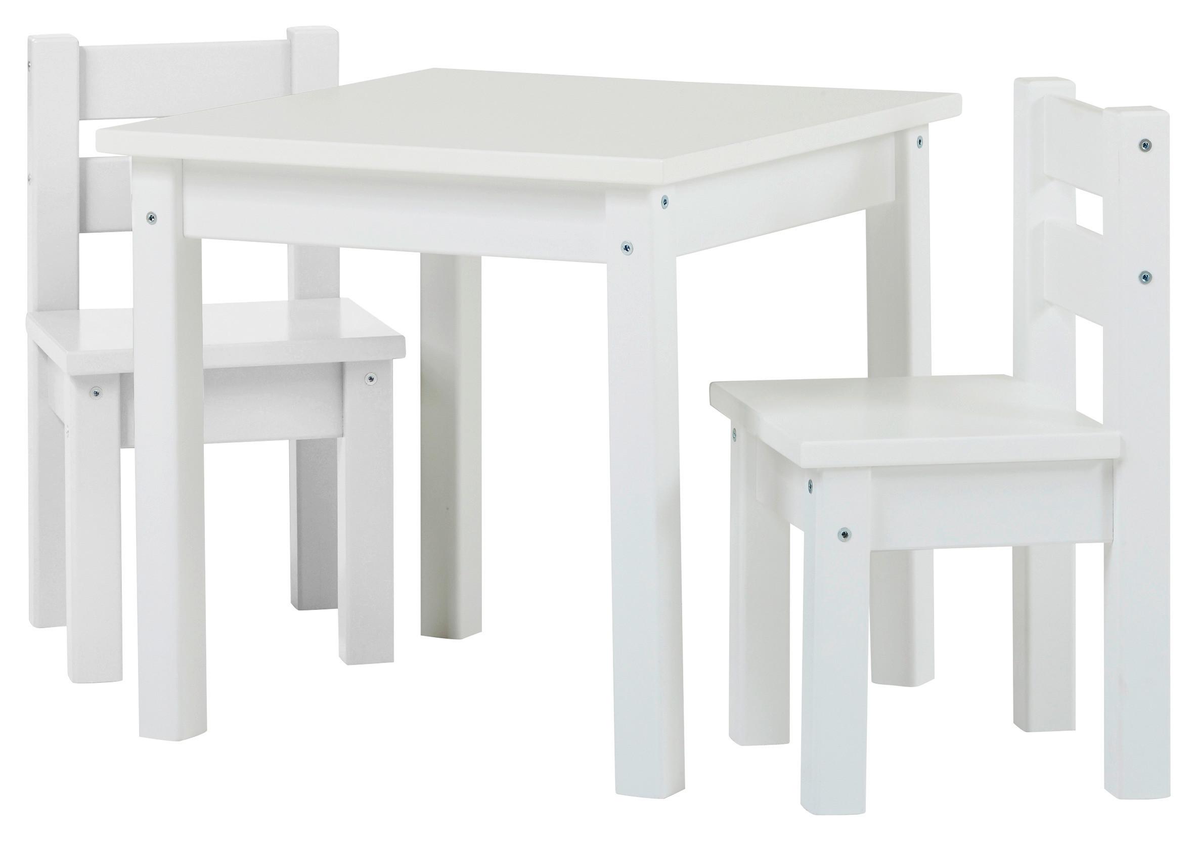 Kindersitzgruppe Bundle Mads Weiß - Weiß, MODERN, Holz - MID.YOU