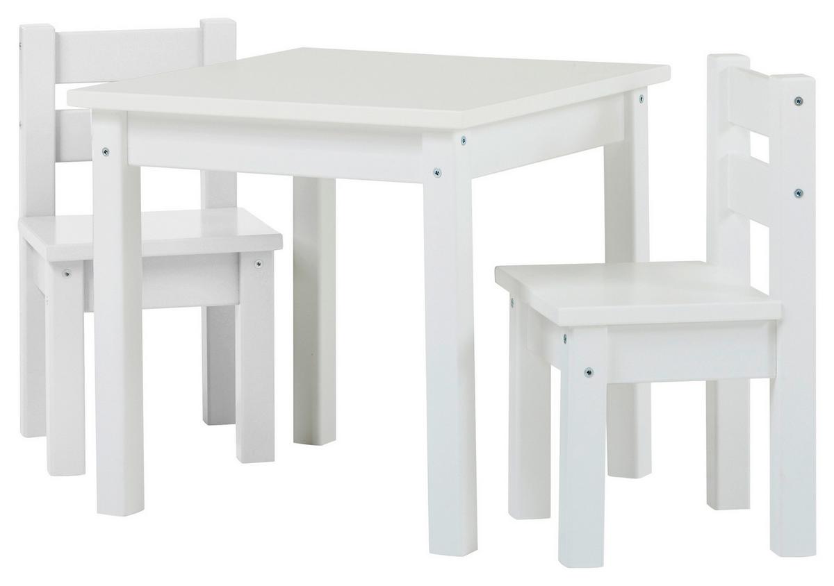 Kindersitzgruppe Bundle Mads Weiß - Weiß, MODERN, Holz - MID.YOU