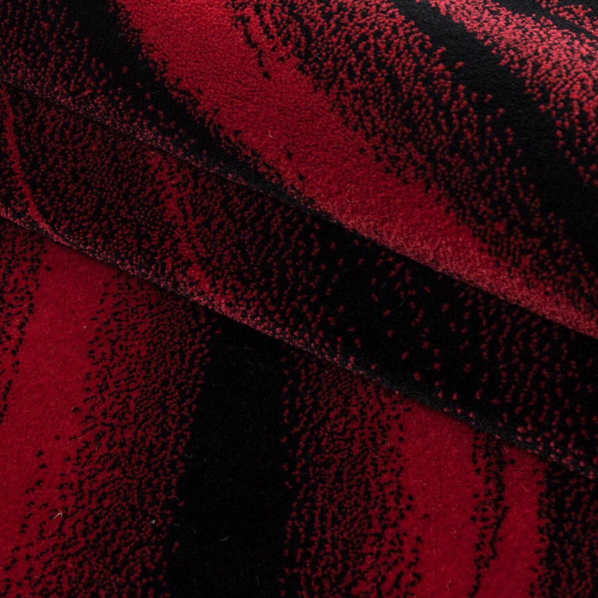 Flachwebteppich Miami - Rot, Design, Textil (140/200cm) - Novel