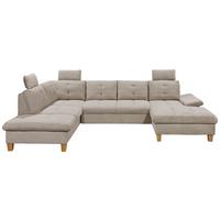 Wohnlandschaft Ascot Grau U: 220x324x170 Cm - Eichefarben/Grau, KONVENTIONELL, Textil (220/324/170cm) - MID.YOU