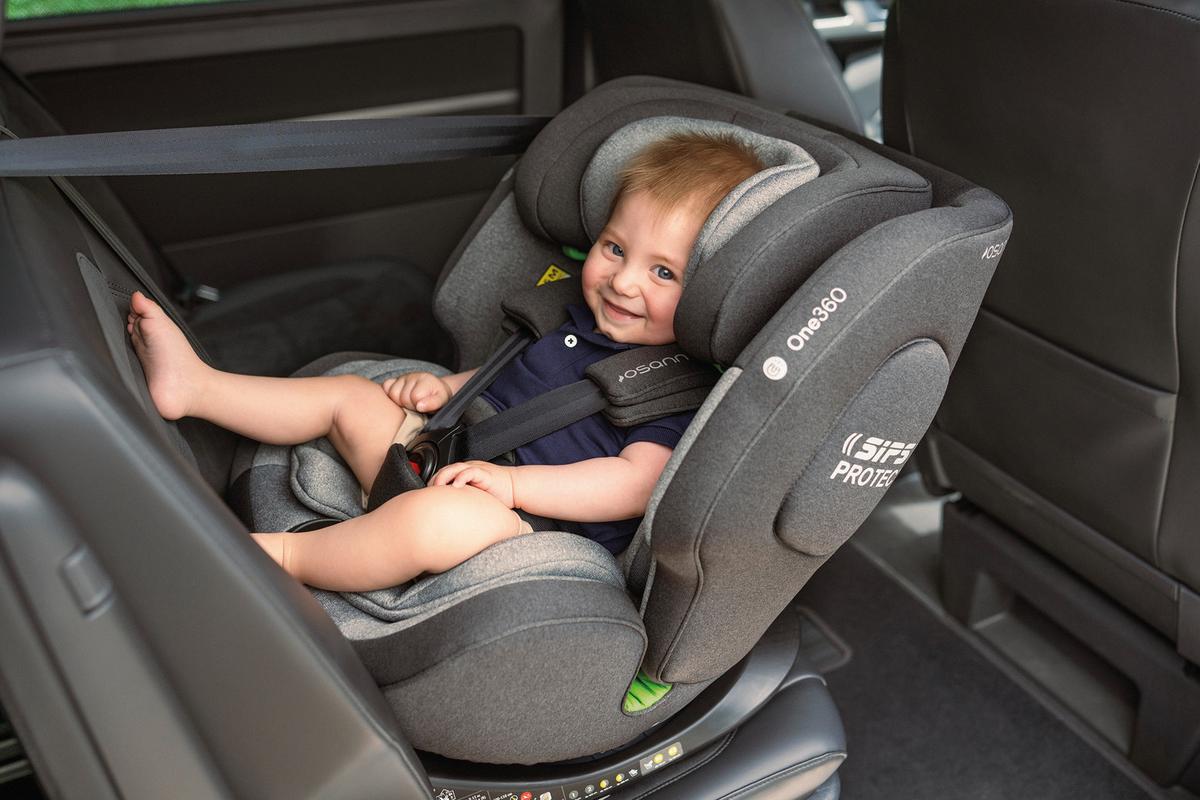 Reboarder-kindersitz One360 S - Schwarz, Basics, Kunststoff/Textil (43/58/48cm) - Osann