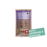 Infrarotkabine Göteborg inkl. Lieferung & Montage - Naturfarben, MODERN, Holz (120/200/105cm)