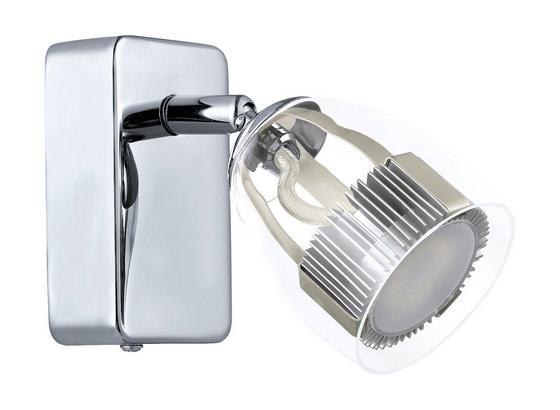 Spotleuchte Pecero - Chromfarben/Transparent, MODERN, Kunststoff/Metall (6cm) Spotleuchte Pecero - Chromfarben/Transparent, MODERN, Kunststoff/Metall (6cm)