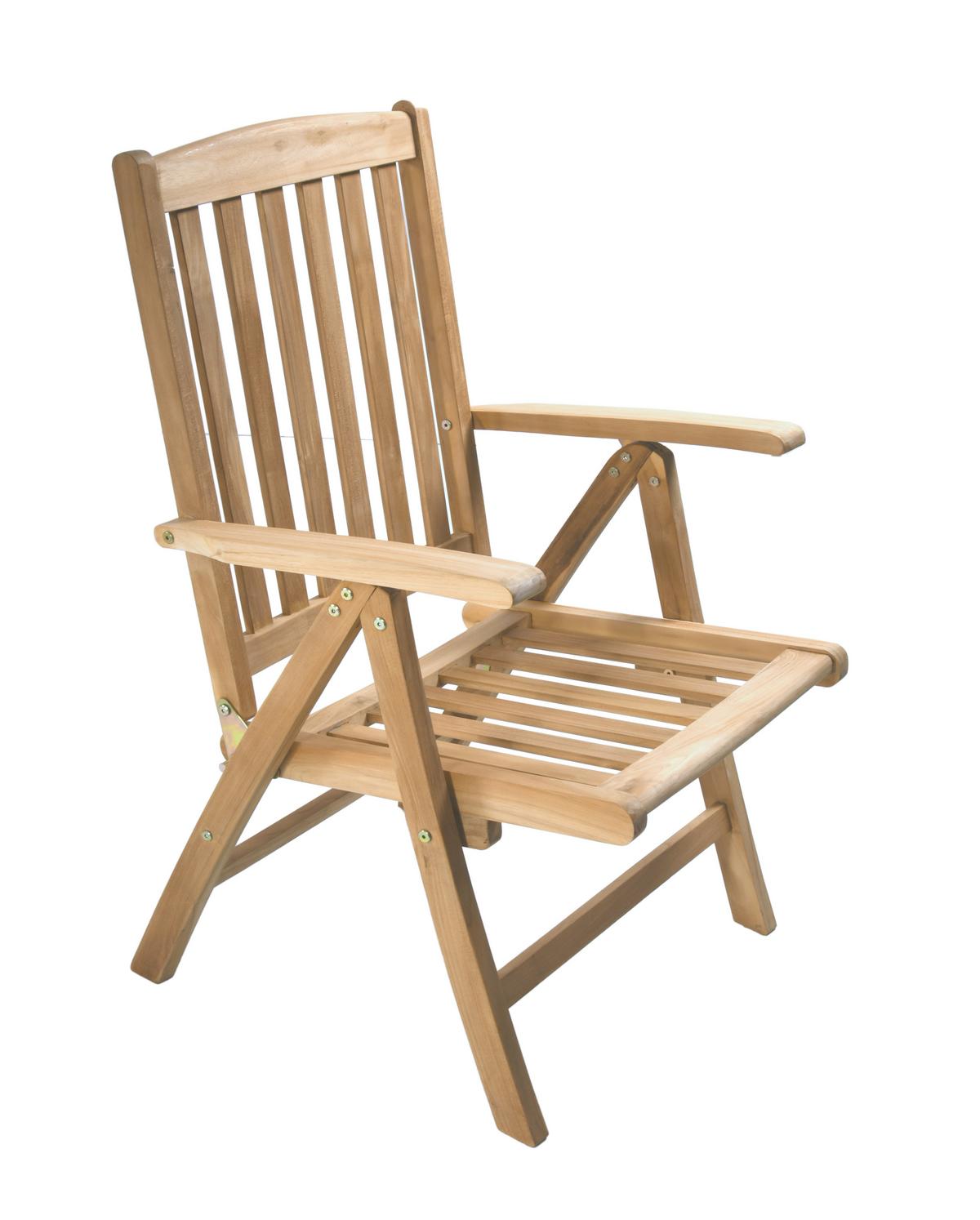 Gartenmöbel Set 3-tlg. Solo Teakholz - Teakfarben, Basics, Holz (62/103,5/61cm) - Gardenson