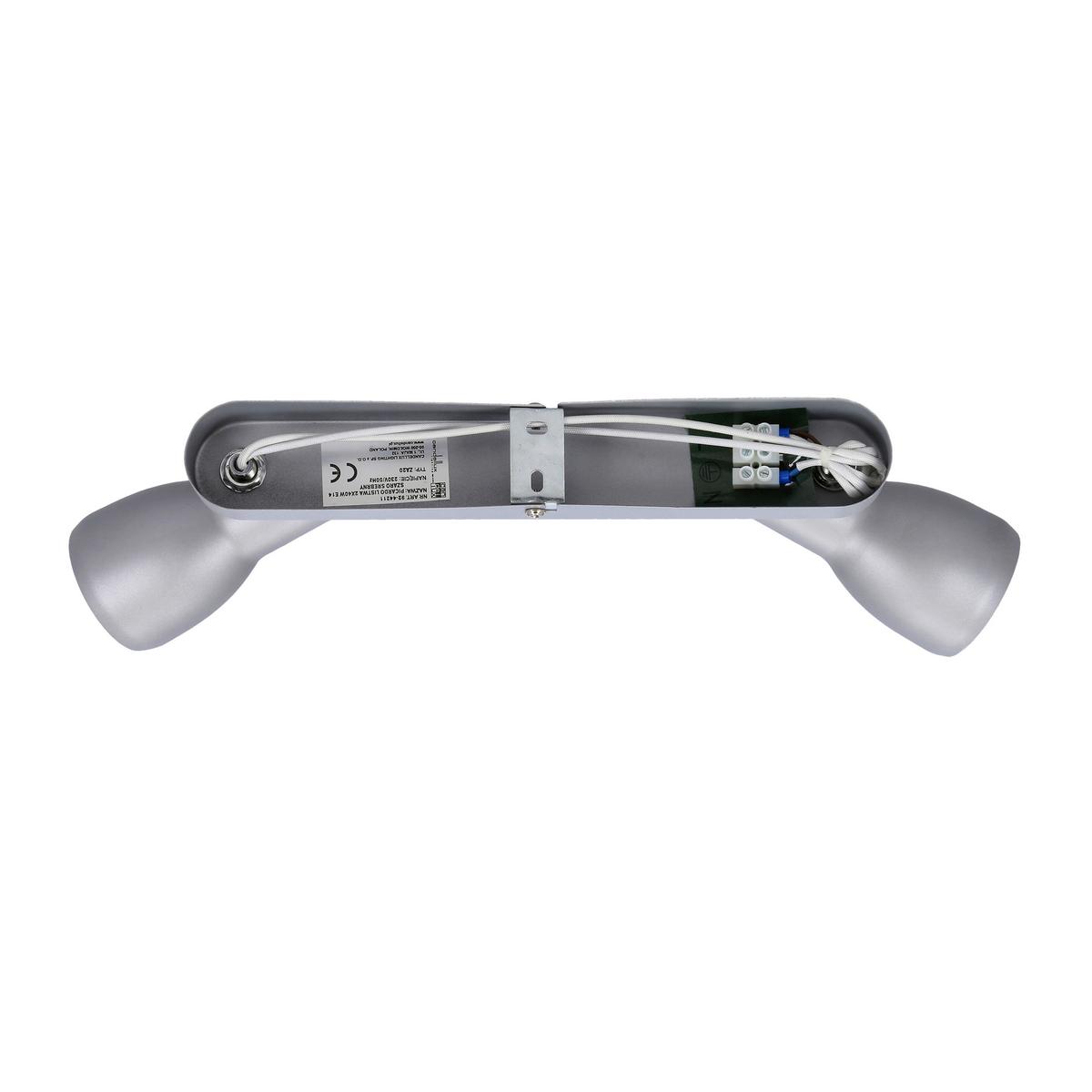Strahler 92-44211 Picardo - Silberfarben/Grau, Trend, Metall (36/6/15cm)
