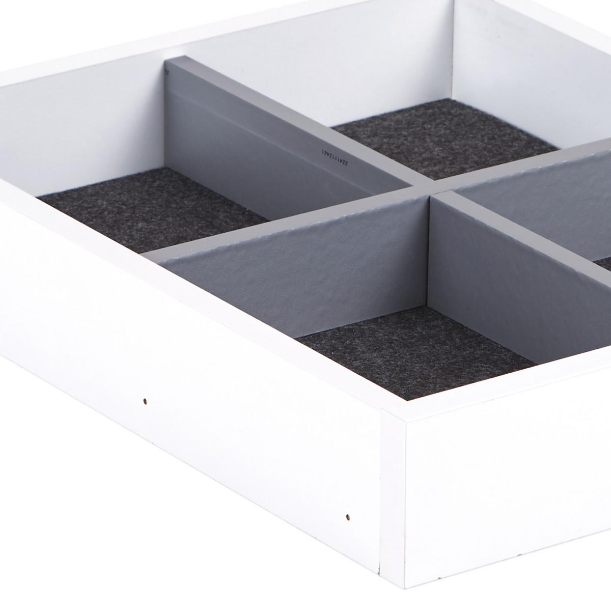 Schublade Unit, Weiß B: 42,4 cm, Vollauszug - Weiß, MODERN, Holzwerkstoff (42,4cm) - Ondega