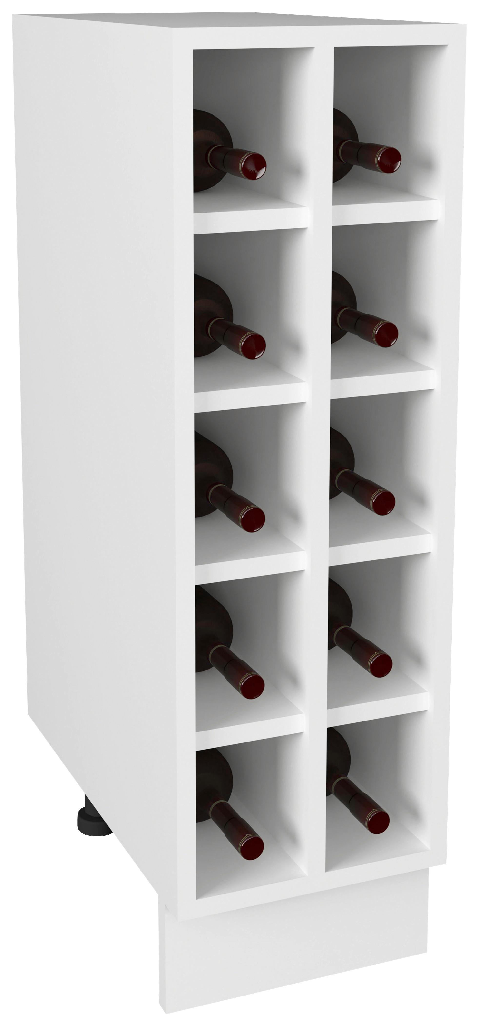Kuchyňská spodní skřiňka ESILO bílá 25 - bílá, Design, kompozitní dřevo (25/82/44cm) - MID.YOU