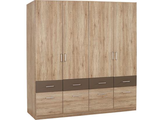 Šatná Skriňa Aalen-extra - farby dubu/sivá, Konvenčný, kompozitné drevo (181/197/54cm) Šatná Skriňa Aalen-extra - farby dubu/sivá, Konvenčný, kompozitné drevo (181/197/54cm)